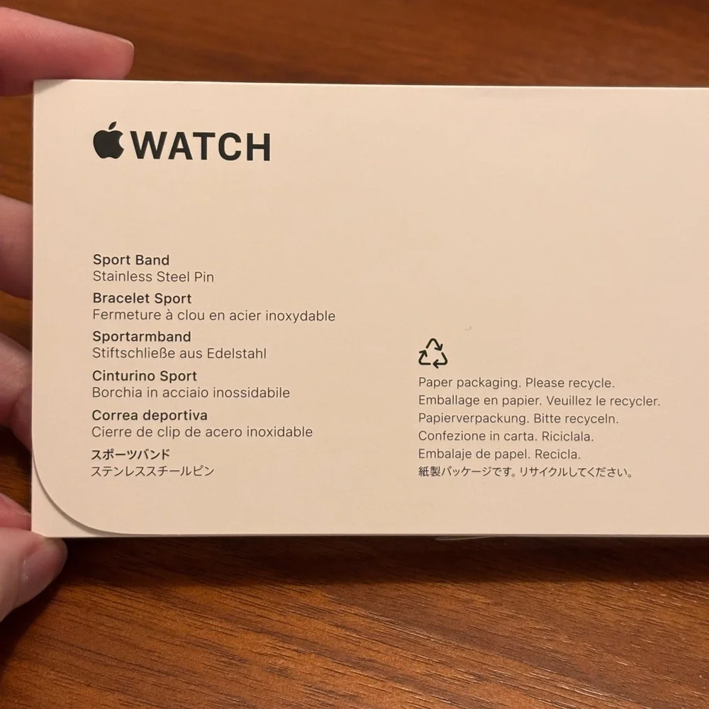 Apple Watch 42mm light blush sport band NWT NIB size s/m - Picture 5 of 6